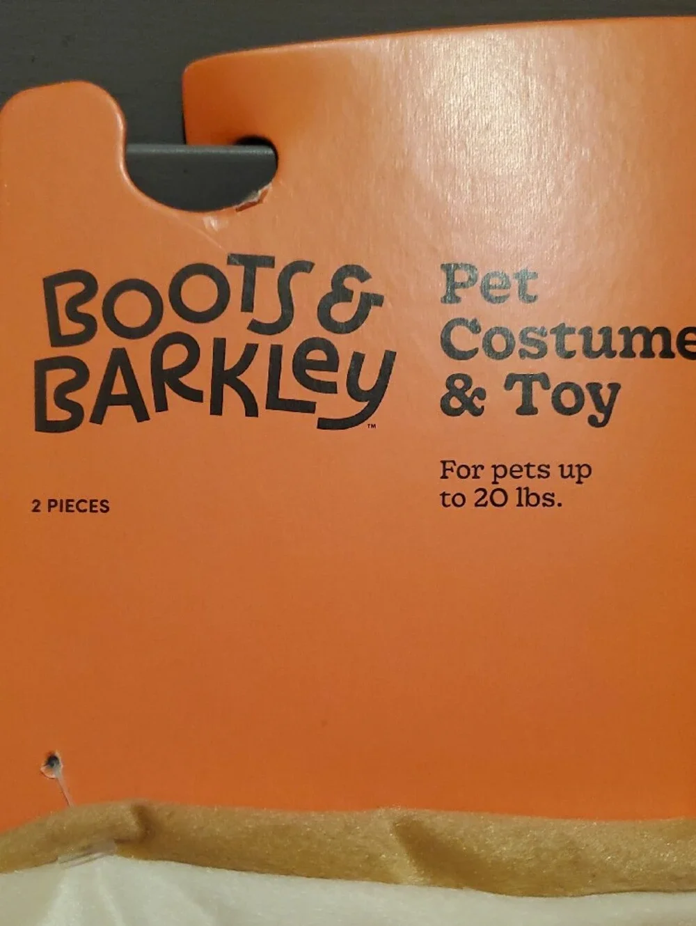 Boots & Barkley Red and Yellow Plush Hot Pet Costume with Ketchup Toy Size S NWT